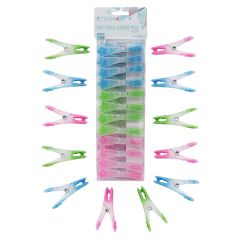 Prism - Soft Touch Flower Pegs - 24 Pack