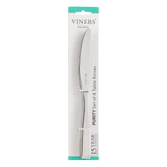 Everyday Purity 4 Piece Table Knife Set by Viners at Guineys Ireland