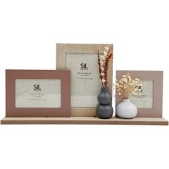 Natural Interiors Multi Photo Frame On Stand