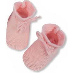 Knitted Booties Pink