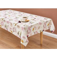 Floral Tea PVC oil cloth tablecloth 140cm wide sold by the metre