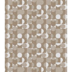 Circle Beige Oil Cloth 1219-1 - Price by the metre