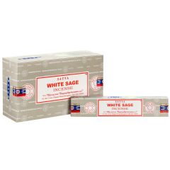 12 Pack White Sage Incense Sticks by Satya at Guineys Ireland