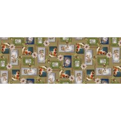 Patchwork Christmas Oil Cloth 1334-02  - Price by the Metre