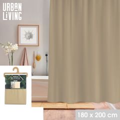 Shower Curtain Beige 180x200cm - Online Offer Only