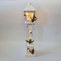 LED Snowy White Lamppost Christmas Light 60cm