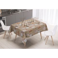 Country kitchen PVC oil cloth tablecloth 140cm wide sold by the metre
