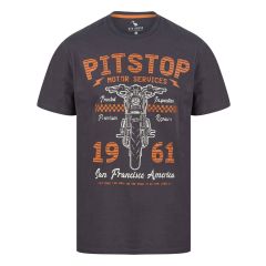 South Shore Pitstop Ebony Grey Men's T-Shirt