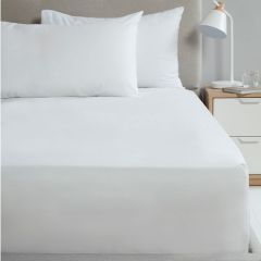 200 Thread Count Deep Fitted Sheet White