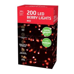 200 LED Berry Christmas Lights Red at Guineys Ireland