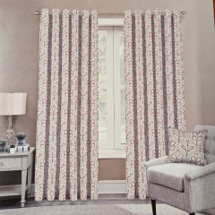 Lyon Terracotta Readymade Eyelet Curtains