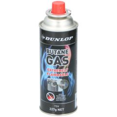 Dunlop Butane Gas Canister 227g with Safety Valve