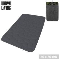 Pebble Memory Foam Bath Mat Grey 50x80cm