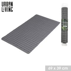 Anti Slip Bath Mat Grey 69x39cm