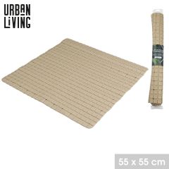 Anti Slip Shower Mat Beige 55x55cm