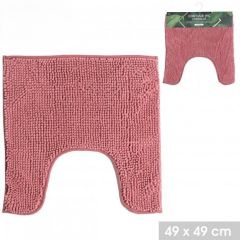 Chenille Toilet Mat Pink