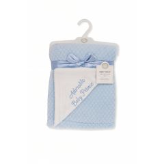 2 Layer Waffle Blanket Blue