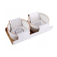 2 x Porcelain Baking Bowls 170 ml