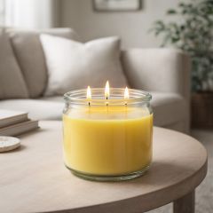 3 Wick Candle Lemon