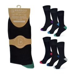 Heal & Toe Non Elastic 3 Pack Bamboo Socks