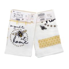 3 Pack Tea Towels Bee at Home by Country Club at Guineys Ireland