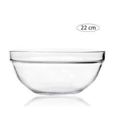 Glass Salad Bowl 22cm