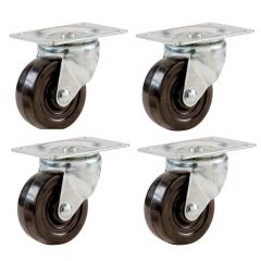 Blackspur 50mm Swivel Castor Wheel Set - 4 Piece
