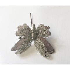 Christmas Decoration Twinkle Butterfly Silver at Guineys Ireland