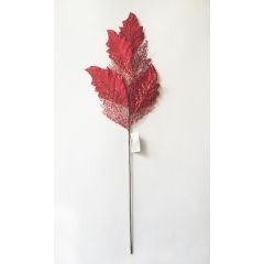 Christmas Decoration Red Leaf at Guineys Ireland