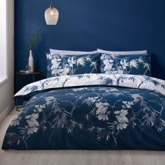 Catherine Lansfield Japanese floral reversible duvet cover set