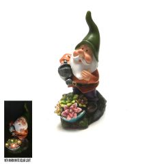 Green Hat Gnome Outdoor Solar Light