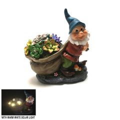 Blue Hat Gnome Outdoor Solar Light