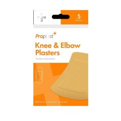 Proplast Knee & Elbow Fabric Plasters – 5 Pack