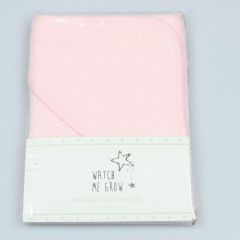 Watch me Grow 100% Cotton Pink Hooded Towel