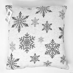 Snowflake Grey Cushion Cover