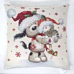 Tapestry Cuddle Friends Christmas Cushion Cover 