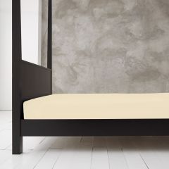 Percale 4 Foot Fitted Sheet Cream at Guineys Ireland