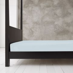 Percale 4 Foot Fitted Sheet Sky Blue at Guineys Ireland