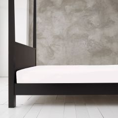 Percale 4 Foot Fitted Sheet White at Guineys Ireland