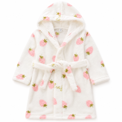 Showing the Kids Dressign Gown Strawberry