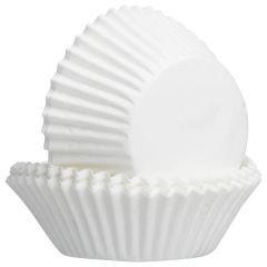 Set Of 50 White Cupcake Cases