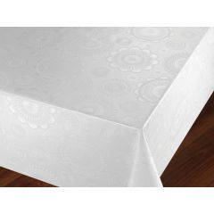 White Embossed Oil Cloth 519-51 Price by the metre