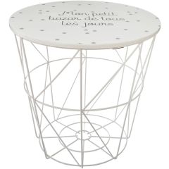 Storage Stool/Table White