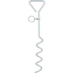 Milestone Camping Spiral Ground Stake with 360° Rotating Ring