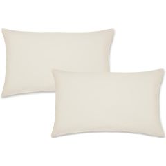 Percale Pillowcase Cream 180 Thread Count by Catherine Lansfield at Guineys Ireland
