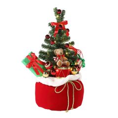 Bear with Tree & Lights Christmas Decoration 65cm