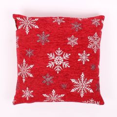 Snowflake Chenille Christmas Cushion Cover