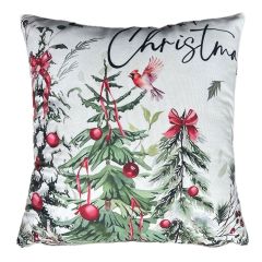 Showing the Christmas Tree Printed Cushion Cover