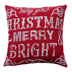 Showing the Merry & Bright Tapestry Christmas Cushion Cover
