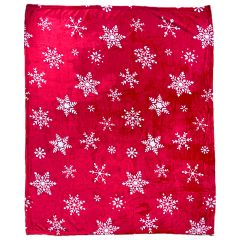 Showing the Snowflakes Christmas Throw